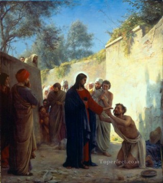 Cristo Curación religión Carl Heinrich Bloch Pinturas al óleo